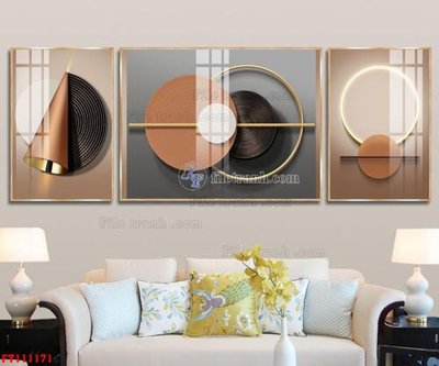 File gốc File tranh hiện đại pha lê gương FT111171 (in lụa) cao cấp