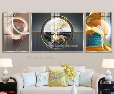 Tải file File tranh hiện đại pha lê gương FT111208 (ảnh gốc) file AI/EPS