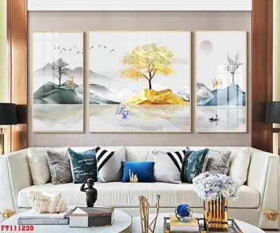 File gốc File tranh hiện đại pha lê gương FT111230 (trang trí) phòng làm việc