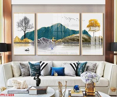 Download file gốc File tranh hiện đại pha lê gương FT111234 (in mica) trang trí