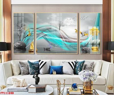 Tải file File tranh hiện đại pha lê gương FT111248 (PSD) cho in ấn quảng cáo