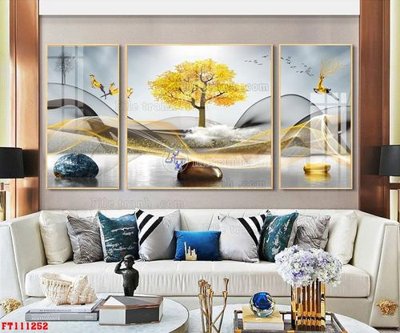 Hình ảnh file gốc File tranh hiện đại pha lê gương FT111252 cho in UV