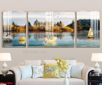 File PSD File tranh hiện đại pha lê gương FT111254 (bản gốc) cho nhà in