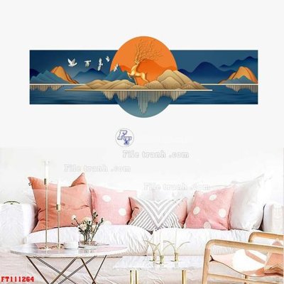 Tải file gốc File tranh hiện đại pha lê gương FT111264 (in khổ lớn) không mờ