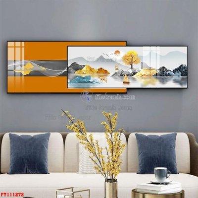 File gốc File tranh hiện đại pha lê gương FT111272 (in lụa) hoa văn cổ điển