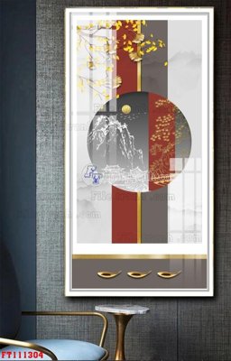 File gốc File tranh hiện đại pha lê gương FT111304 (vector) cho in ấn