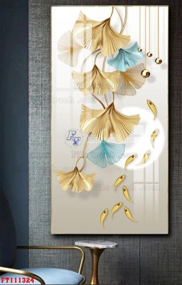 File in lụa File tranh hiện đại pha lê gương FT111324 (chất lượng cao) File tranh hiện đại pha lê gương FT111324