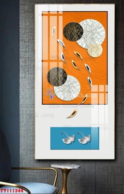 File in trần File tranh hiện đại pha lê gương FT111344 (bản gốc) mây trời