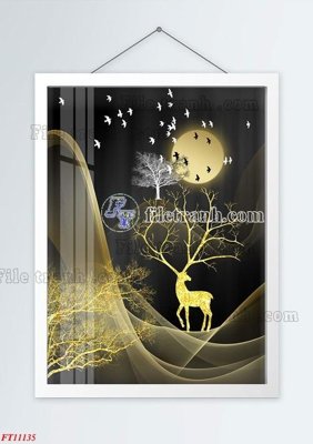 File gốc File tranh bộ hiện đại FT11135 (chuẩn màu) cho in offset