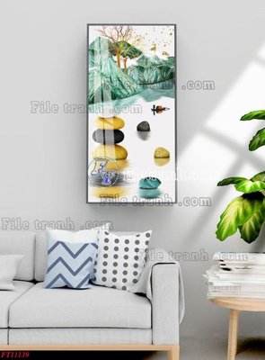 Download file gốc File tranh bộ hiện đại FT11139 (in lụa) nghệ thuật