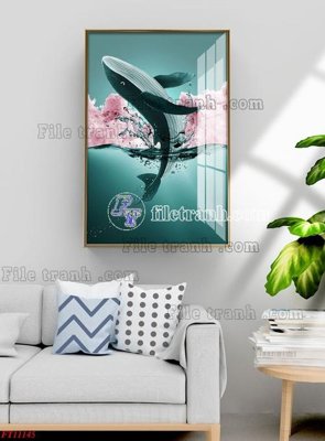 File in trần File tranh bộ hiện đại FT11145 (file gốc) hoa văn 3D