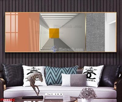 File gốc File tranh hiện đại pha lê gương FT111450 (in mica) làm bảng hiệu