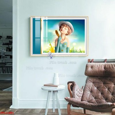 File PSD File tranh hiện đại pha lê gương FT111471 (bản gốc) độ phân giải cao