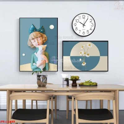 File tranh in trần 3D File tranh hiện đại pha lê gương FT111477 (ảnh gốc)