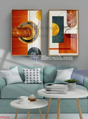 File in trần File tranh bộ hiện đại FT11173 (bản gốc) mây trời