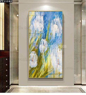 File gốc File tranh đơn lối vào FT11240 (in tráng gương) ốp tường