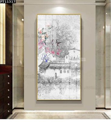 File tranh gốc PSD File tranh đơn lối vào FT11317 còn nguyên layer