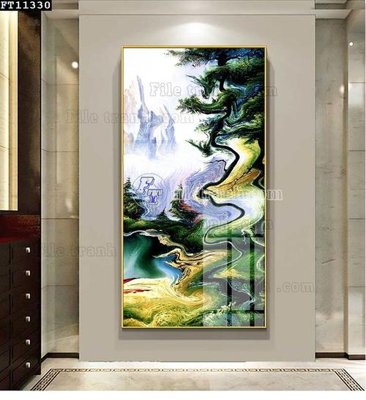 File ảnh File tranh đơn lối vào FT11330 (gốc) cho trang trí nhà hàng