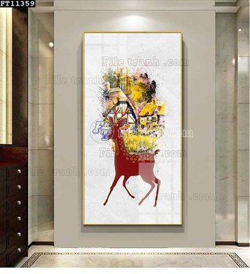 File gốc File tranh đơn lối vào FT11359 (cho in ấn) từ kho Filetranh