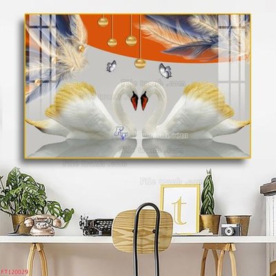 File gốc File tranh hiện đại pha lê gương FT120029 (in ấn) màu sắc trung thực