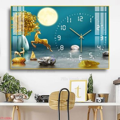 File gốc File tranh hiện đại pha lê gương FT120061 (phong cách) cổ điển