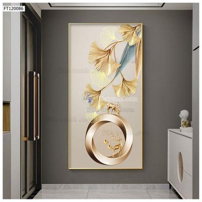 File tranh in tráng gương File tranh hiện đại pha lê gương FT120086 (siêu nét)