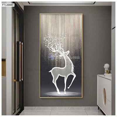 File gốc File tranh hiện đại pha lê gương FT120089 (in lụa) trang trí tường