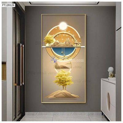 File tranh File tranh hiện đại pha lê gương FT120124 (ảnh gốc) in trần 3D