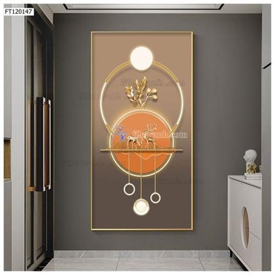 File gốc File tranh hiện đại pha lê gương FT120147 (PNG) không nền chất lượng