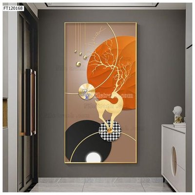 File gốc File tranh hiện đại pha lê gương FT120168 (in mica) cắt laser