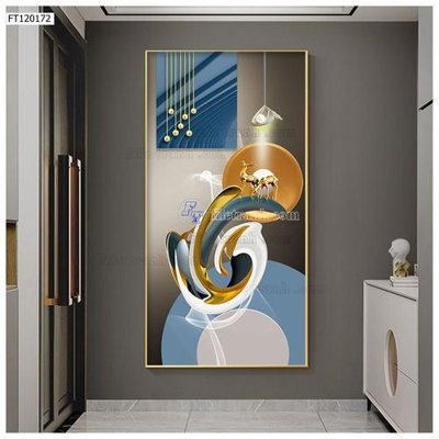 File tranh gốc File tranh hiện đại pha lê gương FT120172 (bản đẹp) độc quyền