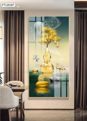 File tranh quảng cáo File tranh hiện đại pha lê gương FT120187 (file gốc) chuyên nghiệp