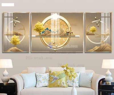 File tranh File tranh hiện đại pha lê gương FT120294 (gốc) in trên kính