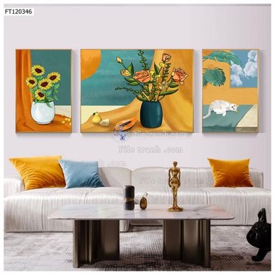 File in mica File tranh hiện đại pha lê gương FT120346 (bản gốc) siêu trong