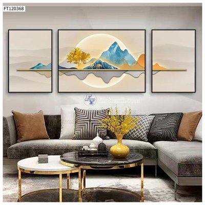 Download file gốc File tranh hiện đại pha lê gương FT120368 (in lụa) tranh 3D