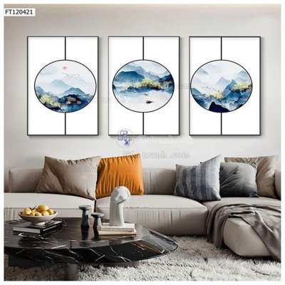 File gốc in mica File tranh hiện đại pha lê gương FT120421 chất lượng