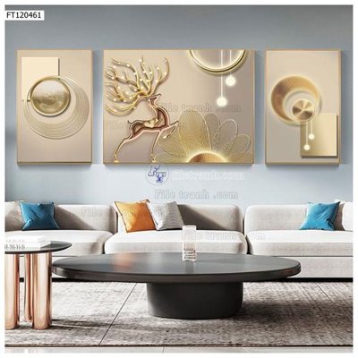 File in lụa File tranh hiện đại pha lê gương FT120461 (tân cổ điển) File tranh hiện đại pha lê gương FT120461