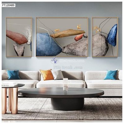 File tranh trang trí File tranh hiện đại pha lê gương FT120489 (file gốc)