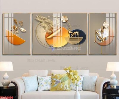 File tranh File tranh bộ hiện đại FT121039 (gốc) phong cách tối giản