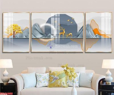 File PSD File tranh bộ hiện đại FT121055 (bản gốc) dễ dàng edit