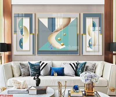 Download file gốc File tranh bộ hiện đại FT121060 (in mica) trong suốt