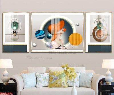 Download file gốc File tranh bộ hiện đại FT121071 (in lụa) nghệ thuật