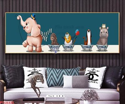 File gốc File tranh bộ hiện đại FT121122 (in mica) làm bảng hiệu