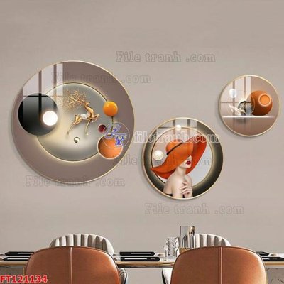 Tải file PSD File tranh bộ hiện đại FT121134 (nguyên layer) để in