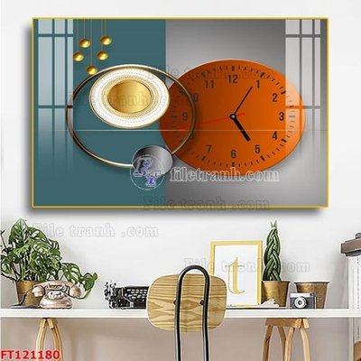 File gốc File tranh bộ hiện đại FT121180 (in tráng gương) sang trọng