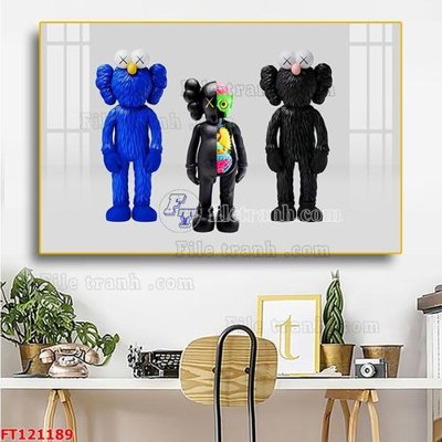 Hình ảnh file gốc File tranh bộ hiện đại FT121189 cho in UV