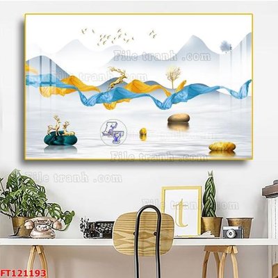 File tranh File tranh bộ hiện đại FT121193 (bản gốc) treo tường