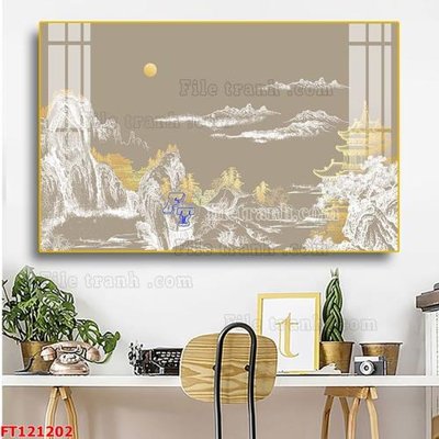 Download file gốc File tranh bộ hiện đại FT121202 (in mica) trang trí