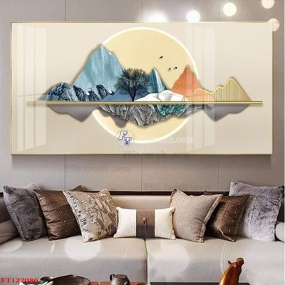 File tranh File tranh bộ hiện đại FT122086 (file gốc) chủ đề phong thủy