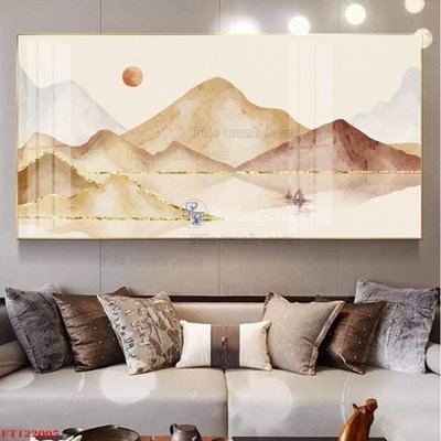 File tranh File tranh bộ hiện đại FT122095 (bản gốc) in lụa 3D